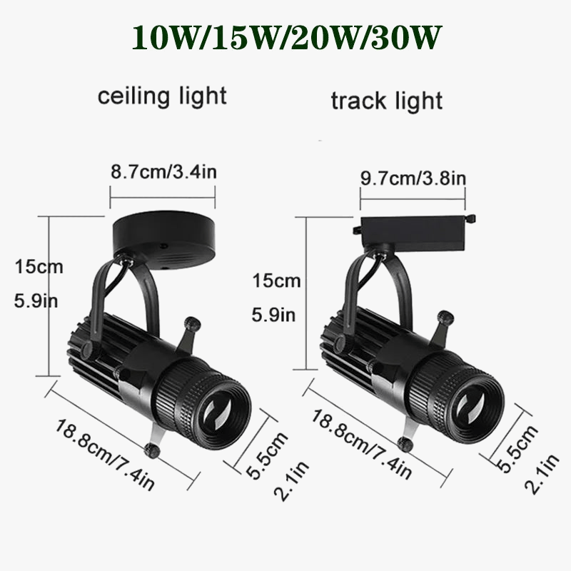 Spot Dirigeable LED à Ouverture Réglable - Design Innovant | Marco Lucetti