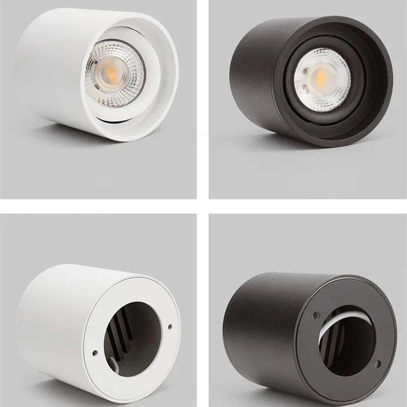Spot Downlights LED anti-éblouissants montés en Surface - Éclairage de qualité avec puce COB Epistar - Angle réglable | Marco Lucetti