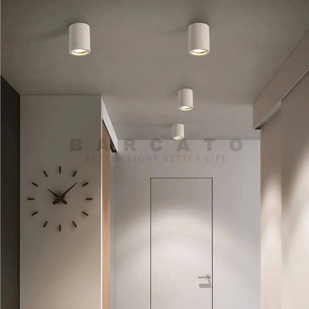 Spot en ciment Surface GU10 LED Industrielle Minimaliste - Idéal pour Salon, Couloir, Cuisine et Allée | Marco Lucetti