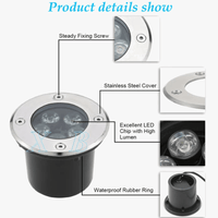 Spot encastré High Lumens LED Waterproof pour jardin souterrain. | Marco Lucetti