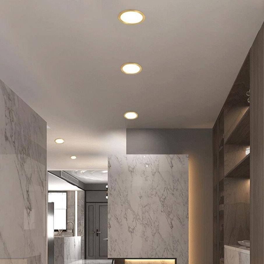 Spot encastré LED doré. | Marco Lucetti