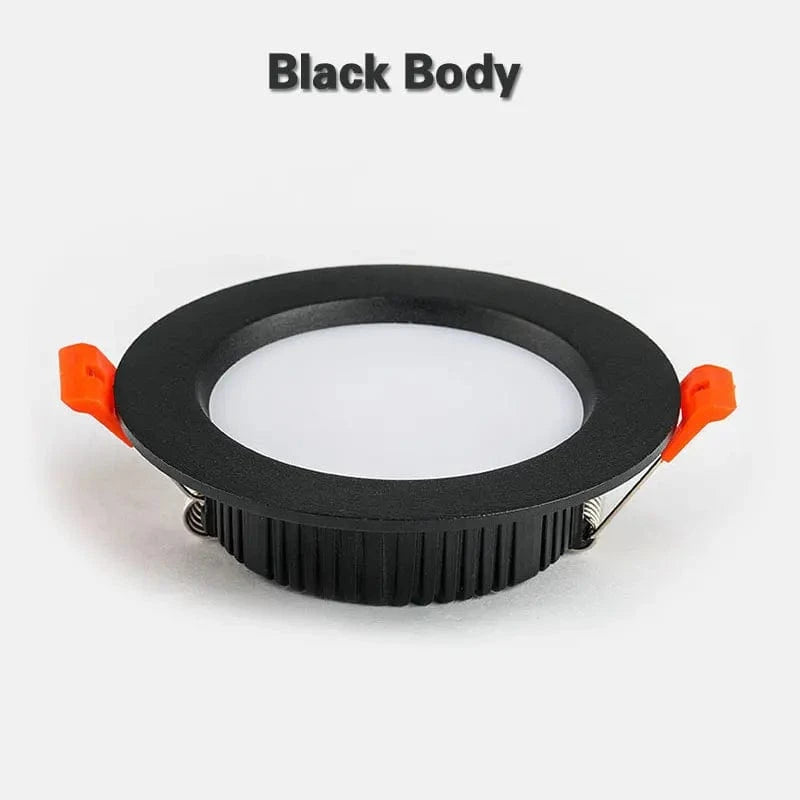 Spot Encastré LED Downlight: 12W 15W 18W 9W AC220V 5W 7W 110V - Luminaires Aluminium Intérieur | Marco Lucetti Corps noir / Blanc chaud 3000K / 18W 110V