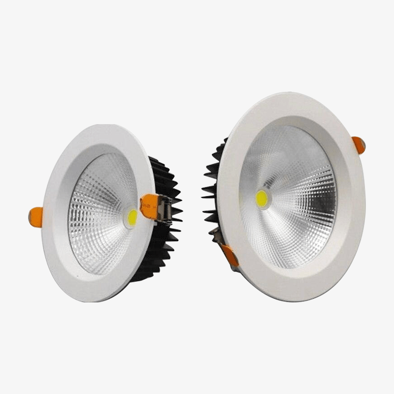Spot encastré rond blanc moderne en aluminium