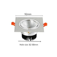 Spot industriel LED Yaninah en métal square | Marco Lucetti