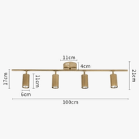 Spot Lampe Plafond LED Or Brillant | Marco Lucetti