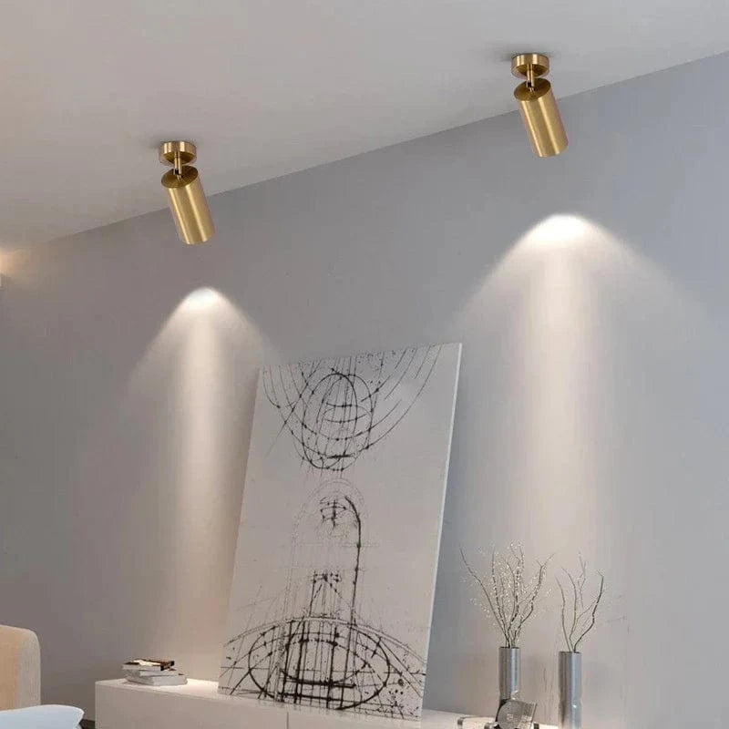 Spot Lampe Plafond LED Or Brillant | Marco Lucetti
