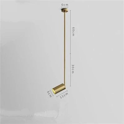 Spot Lampe Plafond LED Or Brillant | Marco Lucetti Lampe suspendue / Blanc chaud