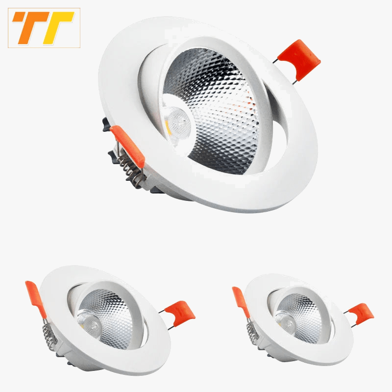 Spot LED à intensité variable 7W 9W spots 12W 15W AC90V-260V 5W 18W 24W COB puce encastré plafonniers - Solution d'éclairage personnalisée pour votre maison. | Marco Lucetti