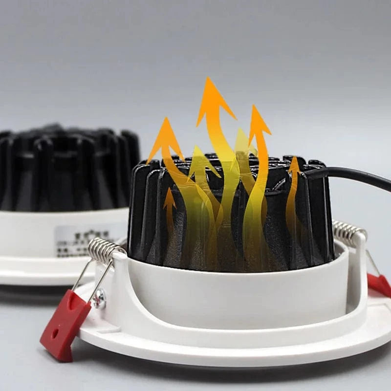 Spot LED à intensité variable 7W 9W spots 12W 15W AC90V-260V 5W 18W 24W COB puce encastré plafonniers - Solution d'éclairage personnalisée pour votre maison. | Marco Lucetti