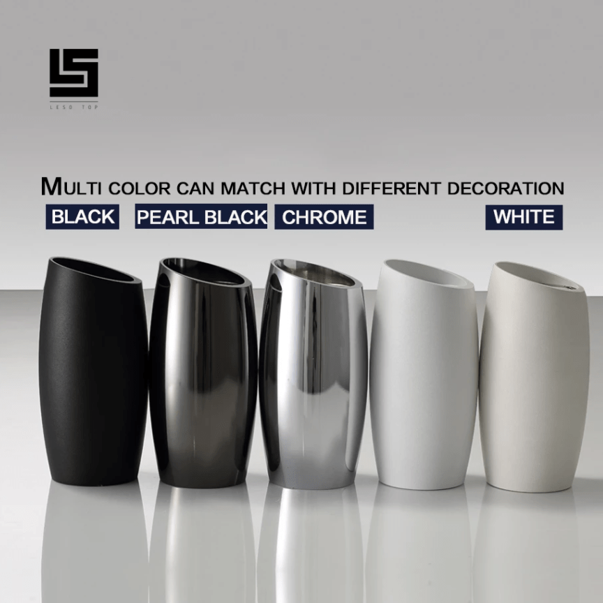 Spot LED Allongé Arrondi Loft | Marco Lucetti Noir / Naturelle