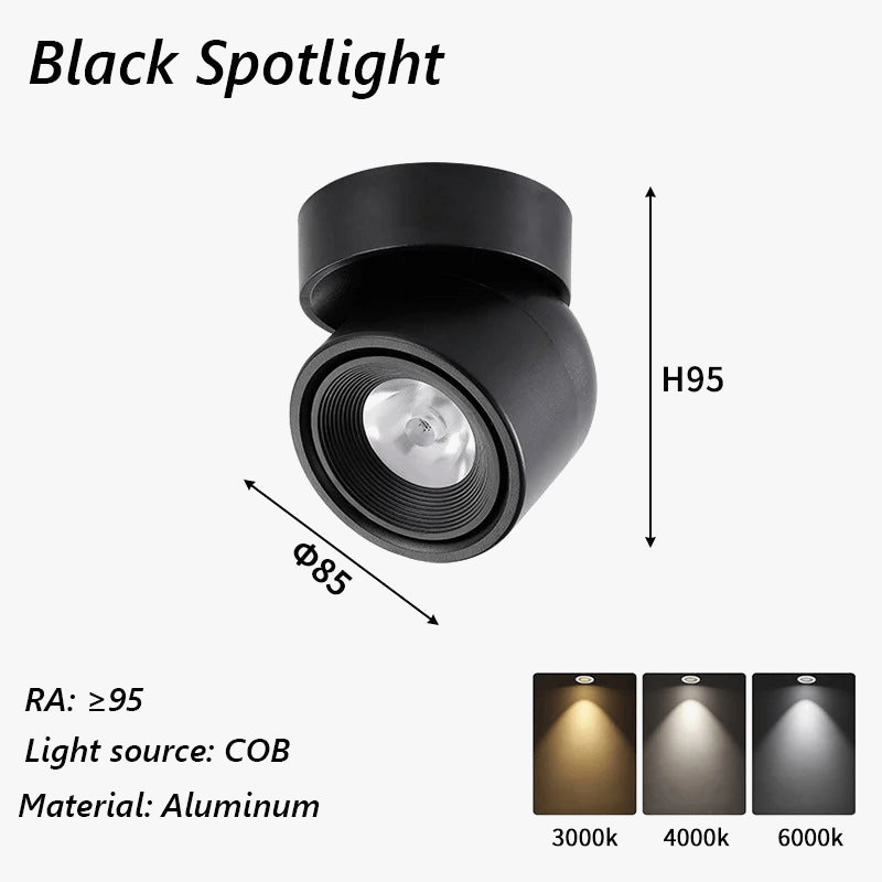 Spot LED Brilm Moderne Intérieur Aluminium Downlight Réglable à 360° | Marco Lucetti