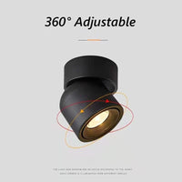 Spot LED Brilm Moderne Intérieur Aluminium Downlight Réglable à 360° | Marco Lucetti