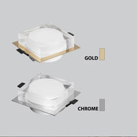 Spot LED Carré Chromé "Design" | Marco Lucetti