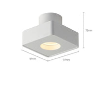 Spot LED Carré Design - Aubenas | Marco Lucetti A - Blanc / Chaude