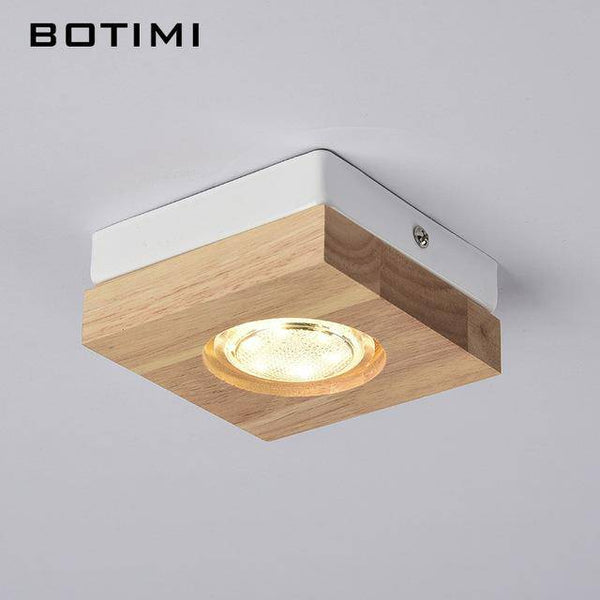 Spot LED carré en bois de la marque Botimi | Marco Lucetti Carré