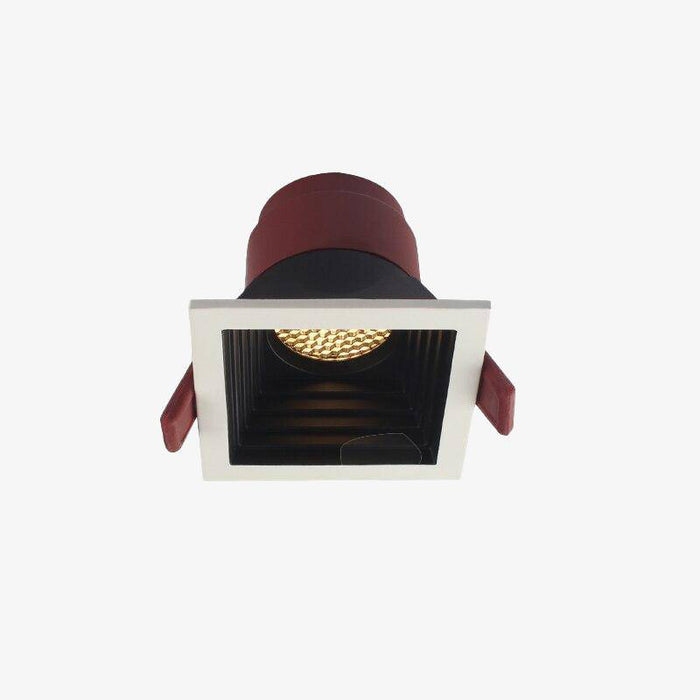 Spot LED carré encastré avec bordures épaisses blanches | Marco Lucetti Froide