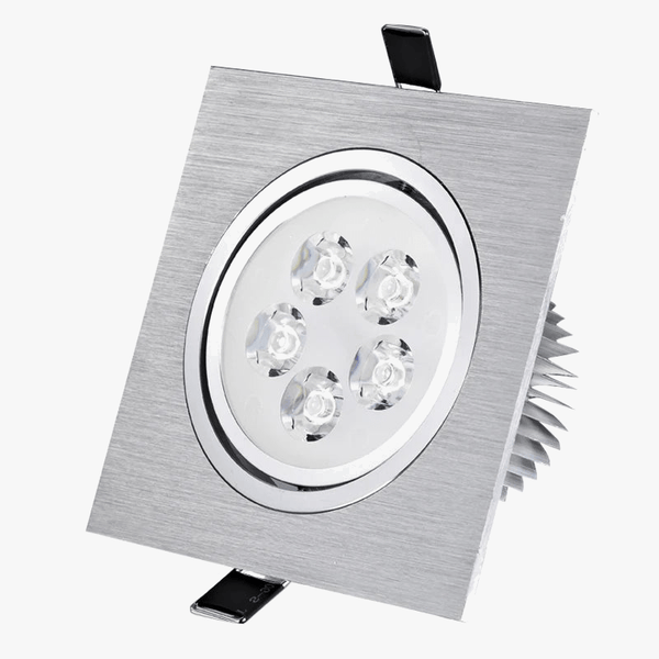 Spot LED carré encastré Dimmable 3W 5W 7W - Éclairage vers le bas - 110V 220V | Marco Lucetti