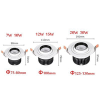 Spot LED circulaire rotatif "Anastassya" | Marco Lucetti