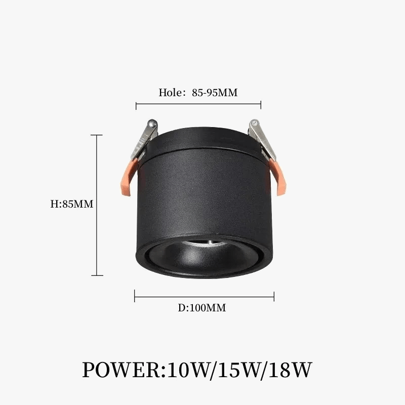 Spot LED COB encastré rotatif 360° dimmable pliable - Marque SpotFlex | Marco Lucetti