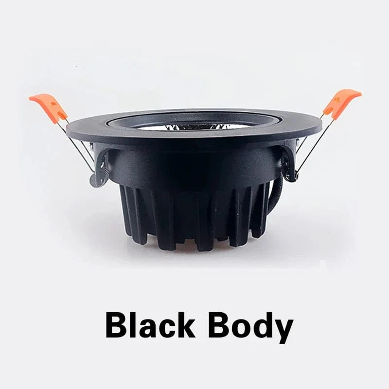 Spot LED COB Intensité Variable pour un Éclairage Domestique | Marco Lucetti Corps noir / Blanc chaud 3000K / 7W