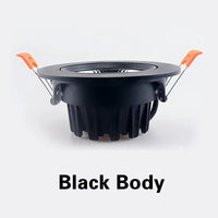 Spot LED COB Intensité Variable pour un Éclairage Domestique | Marco Lucetti Corps noir / Blanc chaud 3000K / 7W