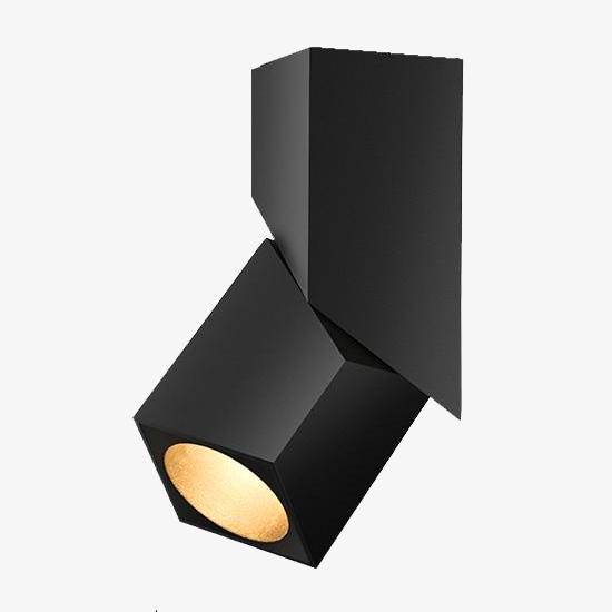 Spot LED Cube-Recti Orientable | Marco Lucetti Noir / Froide