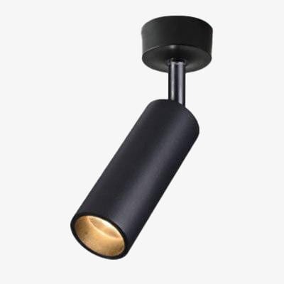 Spot LED cylindre en aluminium Rail - Style Moderne | Marco Lucetti Noir / A - 3W / Froide