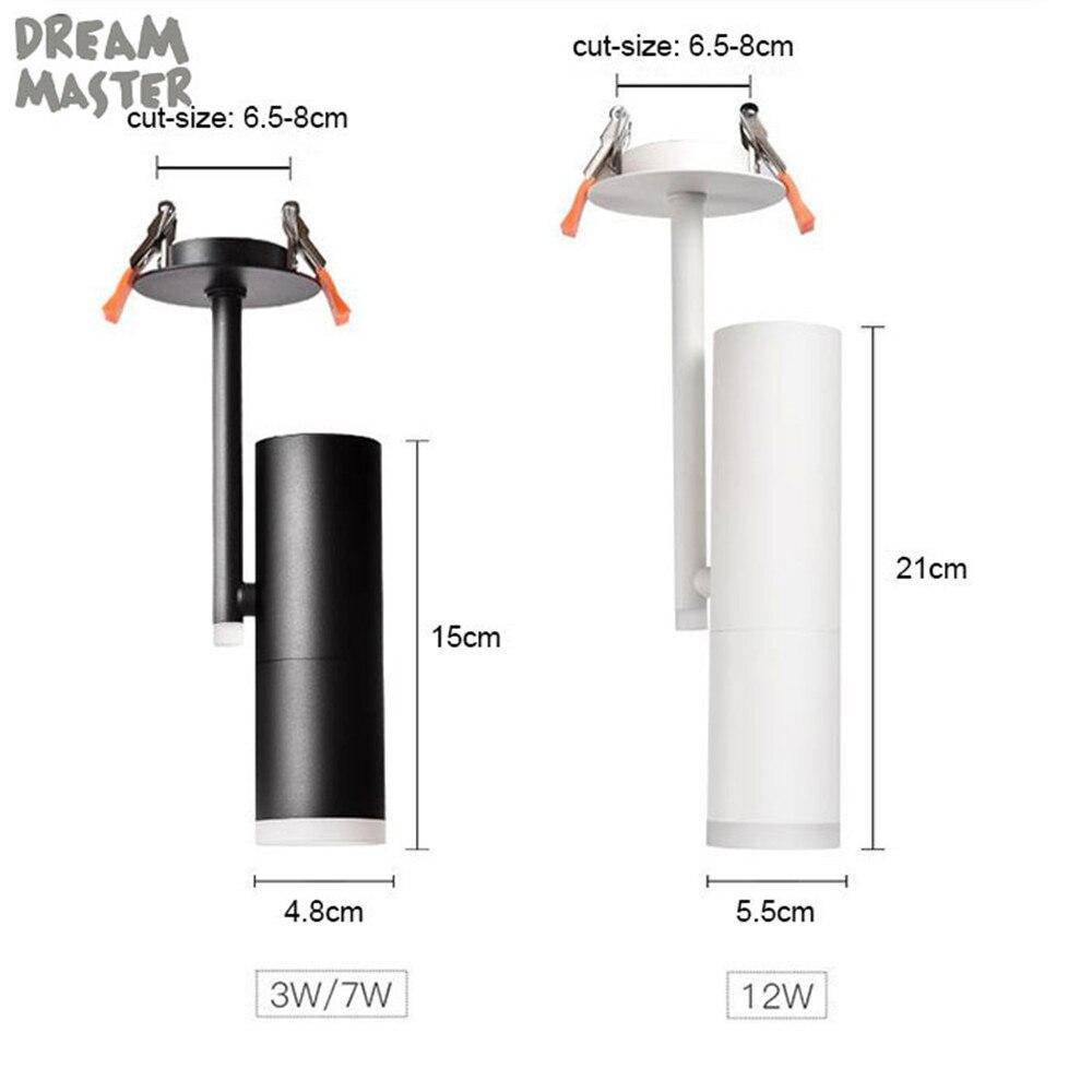 Spot LED Cylindre Loft en Aluminium Moderne | Marco Lucetti