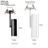 Spot LED Cylindre Loft en Aluminium Moderne | Marco Lucetti