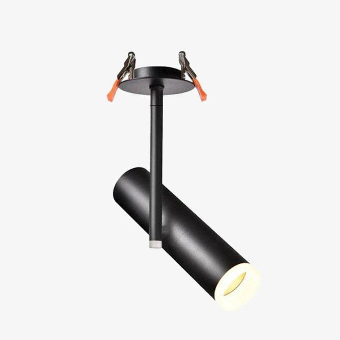 Spot LED Cylindre Loft en Aluminium Moderne | Marco Lucetti Noir / 7W