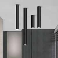 Spot LED cylindre Long moderne en aluminium monté en Surface pour un éclairage sophistiqué en intérieur | Marco Lucetti