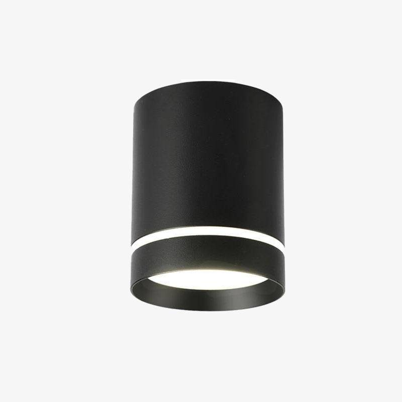 Spot LED Cylindre Métal Coloré - Style Loft | Marco Lucetti Noir / Froide / 7W Dimmable