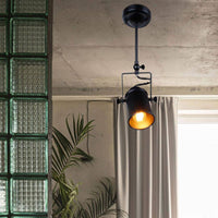 Spot LED cylindre métal noir - Style Caméra | Marco Lucetti