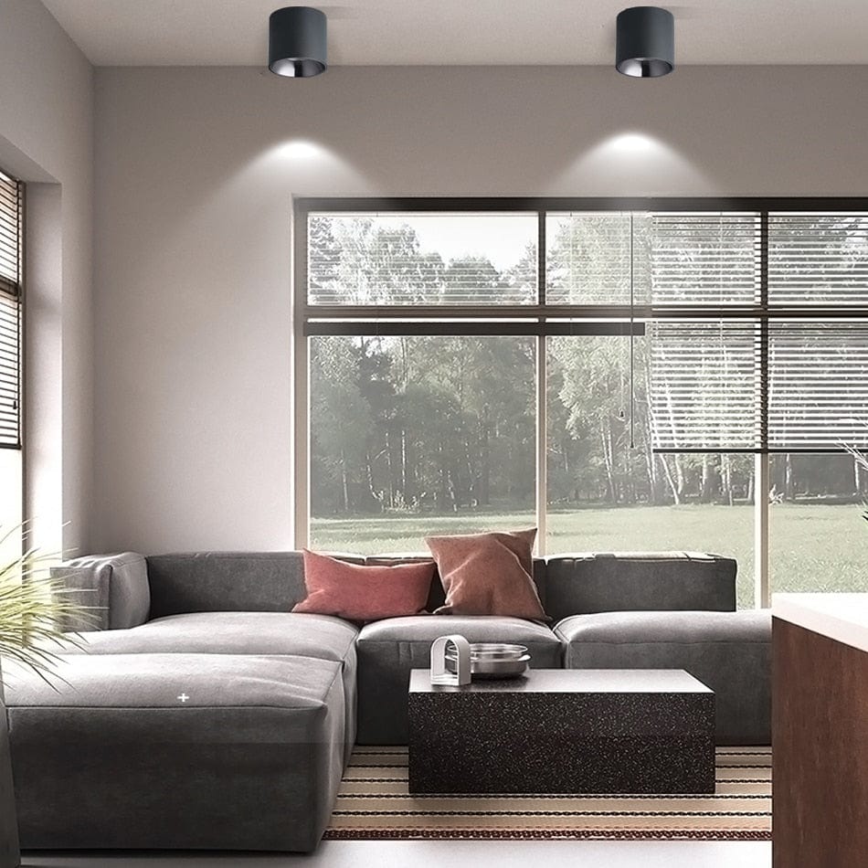 Spot LED cylindrique Chester en métal contemporain | Marco Lucetti