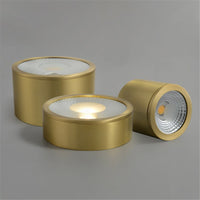 Spot LED cylindrique en métal doré Tarm - Style contemporain | Marco Lucetti