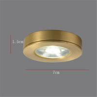 Spot LED cylindrique en métal doré Tarm - Style contemporain | Marco Lucetti B / Chaude