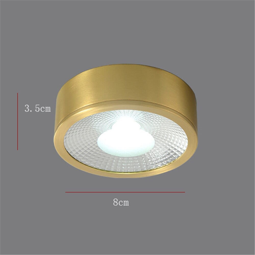 Spot LED cylindrique en métal doré Tarm - Style contemporain | Marco Lucetti C / Chaude