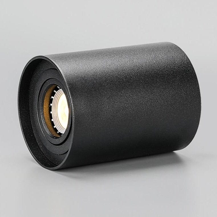 Spot LED cylindrique Julius - Design Moderne en Métal | Marco Lucetti Chaude / Noir - 7W