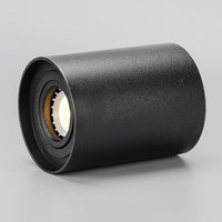 Spot LED cylindrique Julius - Design Moderne en Métal | Marco Lucetti Chaude / Noir - 7W