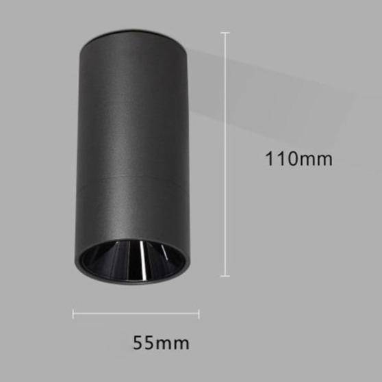 Spot LED Cylindrique Moderne en Noir ou Blanc | Marco Lucetti