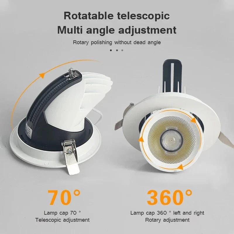 Spot LED Dimmable 360° Rotation - Encastré - Salle à Manger & Salon | Marco Lucetti