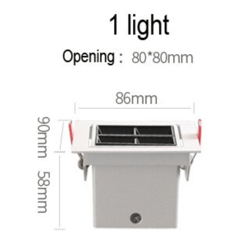 Spot LED Dina: Design Moderne, Angle Ajustable 60° | Marco Lucetti 1 lampe / Froide