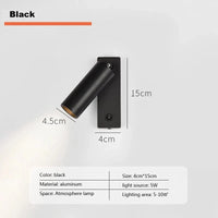 Spot LED Directionnel pour Applique Murale | Marco Lucetti B-Noir / BLANC CHAUD