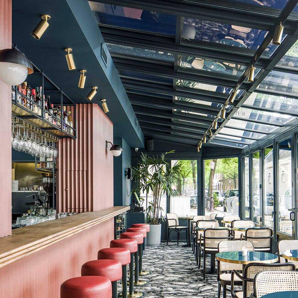 Spot LED doré modern arrondi | Marco Lucetti