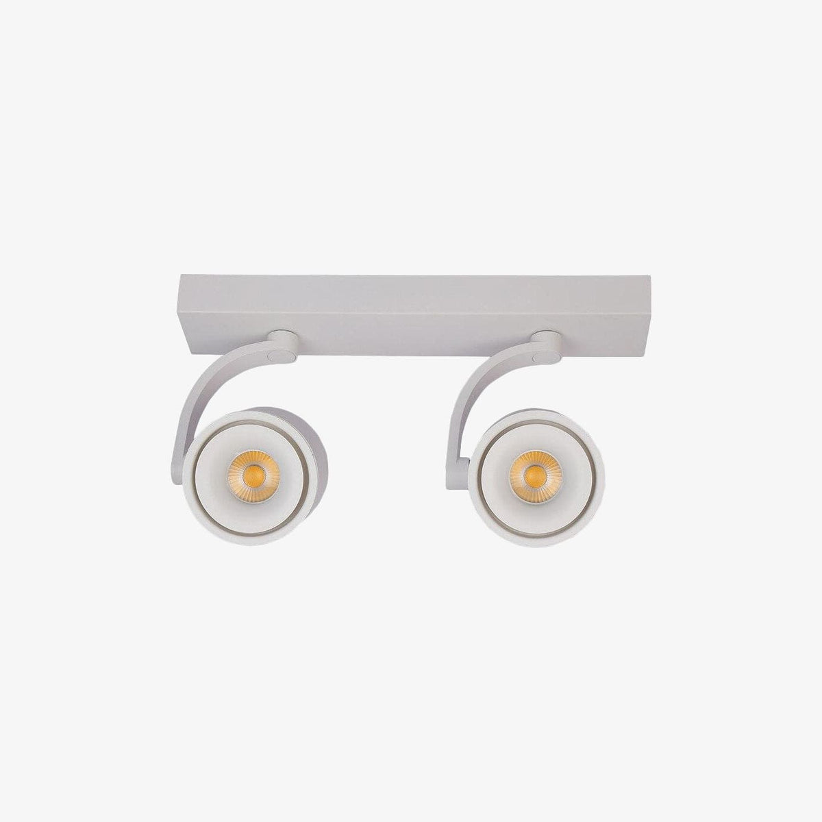 Spot LED Double Conique Pivotant - Royer | Marco Lucetti Chaude / 2X12W - Dimmable / Blanc