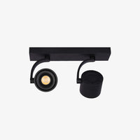 Spot LED Double Conique Pivotant - Royer | Marco Lucetti Chaude / 2X12W - Dimmable / Noir