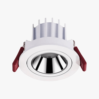 Spot LED Downlight encastré - Angle réglable en aluminium - Spot lumière LED 7W/12W AC110V 220V pour bureau à domicile et magasin | Marco Lucetti