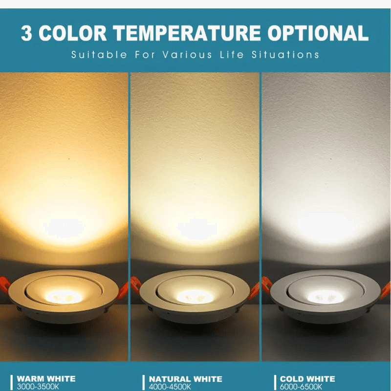 Spot Led Downlight encastré plafonnier 7W12W18W24W Dimmable - Collection LuminaFlex | Marco Lucetti