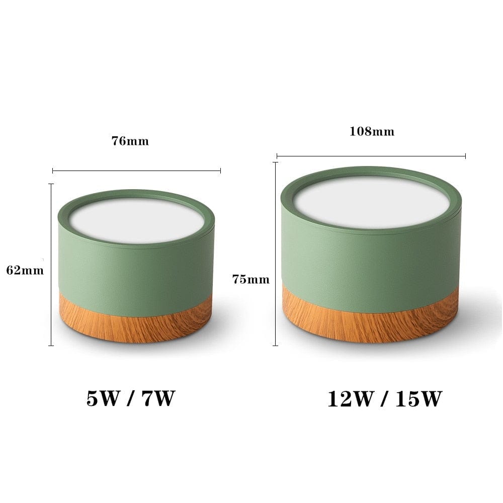 Spot LED en bois et métal coloré - Modèle Allan | Marco Lucetti