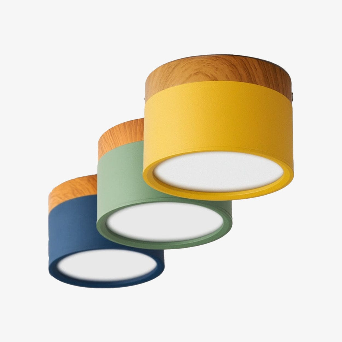 Spot LED en bois et métal coloré - Modèle Allan | Marco Lucetti